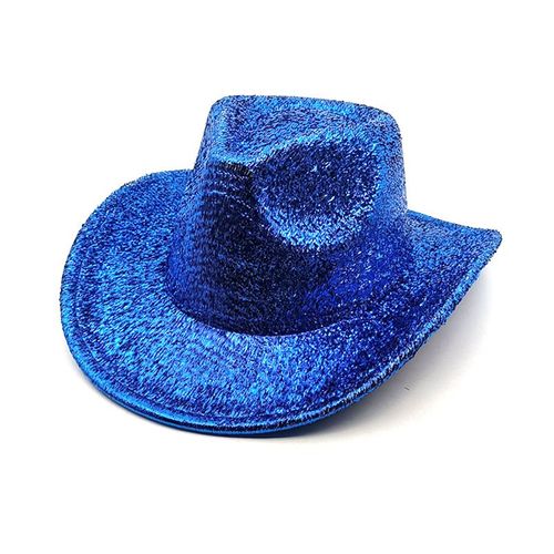Chapeaux Fedora À Paillettes À Large Bord Pour Femmes,Festival De Performance,Fête Costumée De Cow-Girl,Chapeau De Cowboy Occidental,Soirée