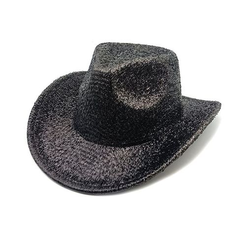 Chapeaux Fedora À Paillettes À Large Bord Pour Femmes,Festival De Performance,Fête Costumée De Cow-Girl,Chapeau De Cowboy Occidental,Soirée