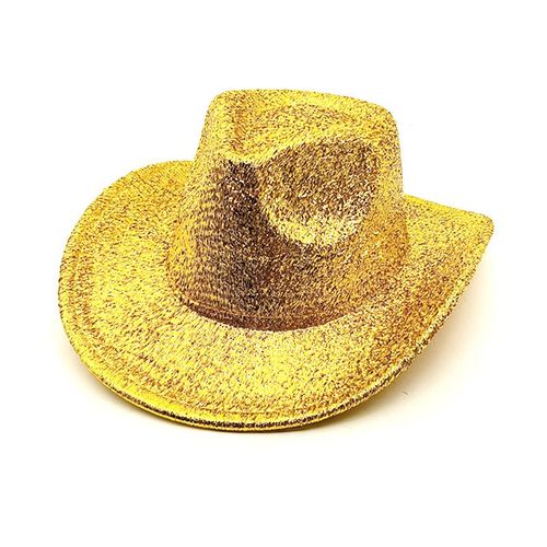 Chapeaux Fedora À Paillettes À Large Bord Pour Femmes,Festival De Performance,Fête Costumée De Cow-Girl,Chapeau De Cowboy Occidental,Soirée