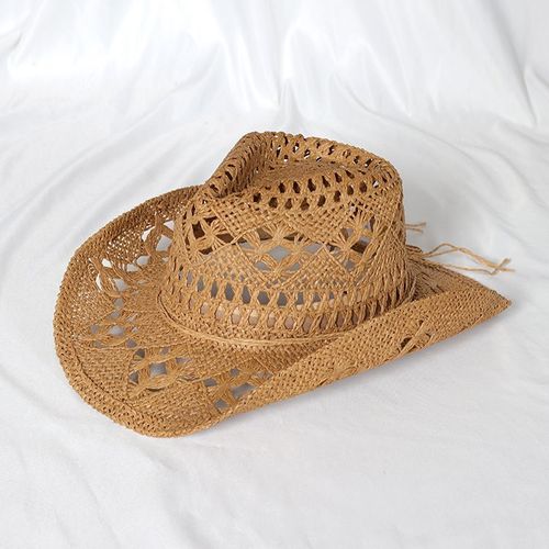 Chapeau De Cowboy En Feutre Monochrome Pour Hommes Et Femmes,Chapeaux De Paille,Grand Bord,Extérieur,Plage,1958,Vert Enge