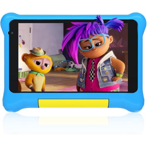 Tablette pour Enfants,Tablette 7 Pouces pour Enfants,Tablette Android 13,5GB+32GB,IPS HD,WiFi,Bluetooth,Dual Camera,Child Safety,Kidoz installée avec étui de Protection (Bleu)
