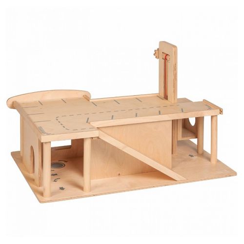 Grand Garage En Bois Educo - Jeu Montessori