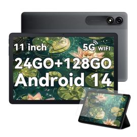 Blackview Tab 90 Tablette Tactile 10.92" 1080P FHD Android 14 RAM 24Go ROM 128Go/SD 1To 8200mAh(10W) Mode PC WPS Dual SIM - Gris