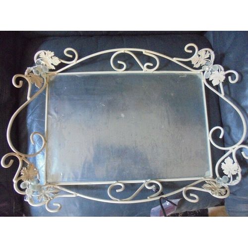 Elegant Plateau Shabby Chic En Verre Et Metal Idee Cadeau