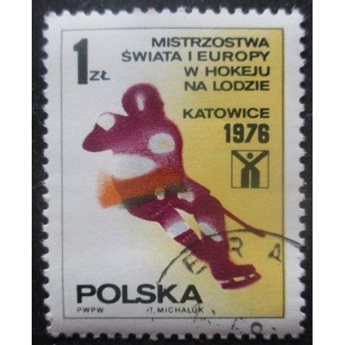 Pologne N°2272 Hockey Sur Glace Oblitéré