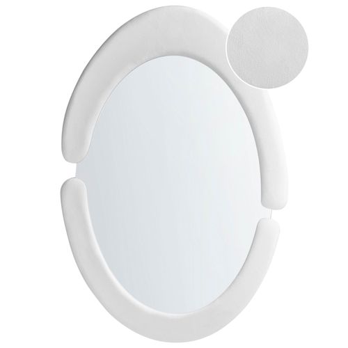 Miroir MASSAY Velours Blanc