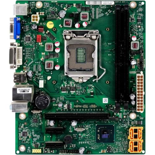 Carte Mère D2990-A21 Gs 2 Compatible Avec Fujitsu Esprimo P400 Intel H61 Lga1155 Ram 2 X Ddr3 Matx Intel Core I3/I5/I7 2Gen Sata Ii, Pci-E X16, Ps/2 Keyboard, Ps/2 Mouse, Vga, Dvi, Usb 2.0, Lan