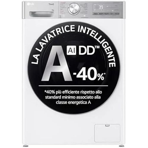 Lave-linge - LG - F4R9009TPWC - Chargement frontal - 1400 Tours/min - Wi-Fi