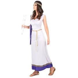 Déguisement Romaine Longue Violette Femme