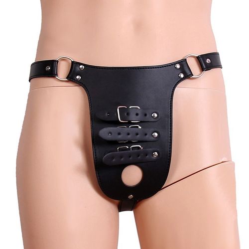Sous-Vêtements Gode En Cuir Pour Hommes, Culotte Sans Entrejambe, Chasteté, Pénis, Anneau Pénien, Bondage Bdsm, Ceinture, Fétiche, Slips Sexy, Tongs