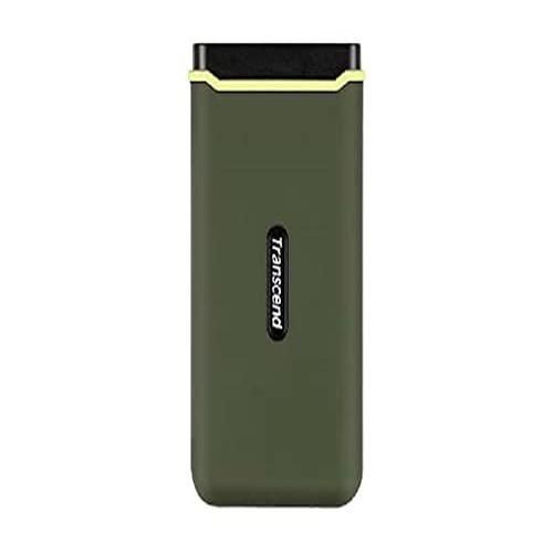 Transcend ESD380C - SSD - 500 Go - externe (portable) - USB 3.2 Gen 2x2 (USB-C connecteur) - vert militaire