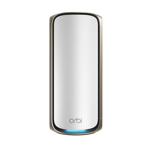 NETGEAR Orbi RBE970 - Système Wi-Fi - (rallonge) - jusqu'à 2700 pieds carrés - maillage 10GbE, 2.5GbE, Wi-Fi 7 Quadribande