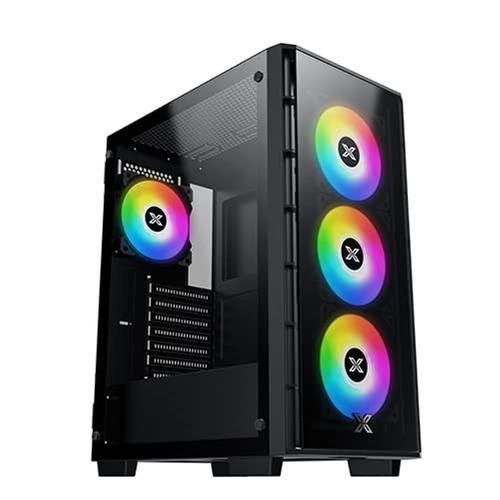 Boitier PC Moyen Tour ATX Xigmatek Elite 1 RGB avec panneaux vitrés - Noir