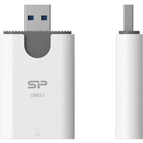 SILICON POWER Combo - Lecteur de carte (MMC, SD, microSD) - USB 3.2 Gen 1