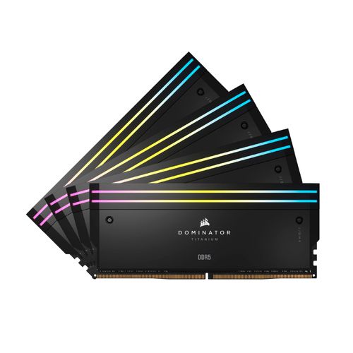 CORSAIR Dominator Titanium DDR5 RGB 96 Go (4 x 24 Go) 6400 MHz CL32