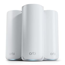 NETGEAR Orbi RBE773 - Système Wi-Fi - (routeur, 2 rallonges) - jusqu'à 6750 pieds carrés - maillage 1GbE, Wi-Fi 7 Multi-Bande
