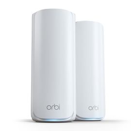 NETGEAR Orbi RBE772 - Système Wi-Fi - (routeur, rallonge) - jusqu'à 4500 pieds carrés - maillage 1GbE, Wi-Fi 7 Multi-Bande
