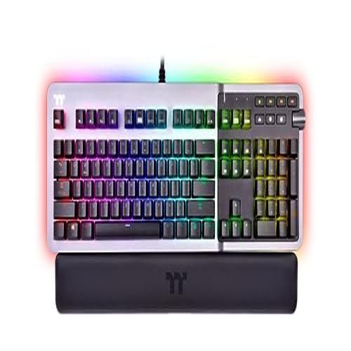 Clavier Gamer Mécanique (cherry Mx Silver) Thermaltake Argent K5 Rgb