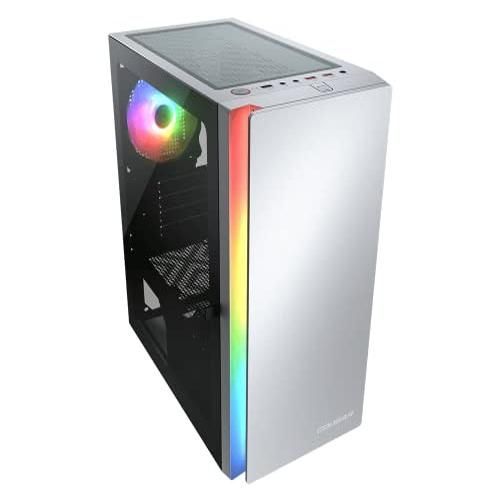 Boitier PC Mini Tour Micro ATX Cougar Purity RGB avec panneau vitré - Blanc