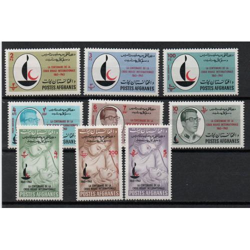 Afghanistan Timbres Centenaire De La Croix Rouge 1963