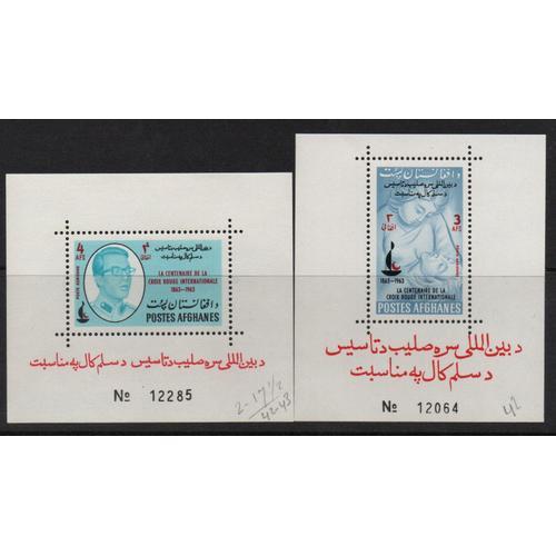 Afghanistan Timbres Centenaire De La Croix Rouge 1963