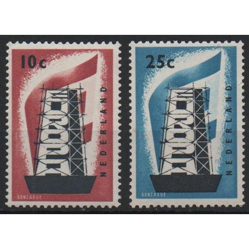Pays-Bas Timbres Europa 1956