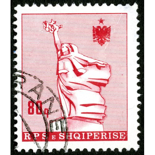 Timbre Oblitéré Rps E Shqiperise, 80q