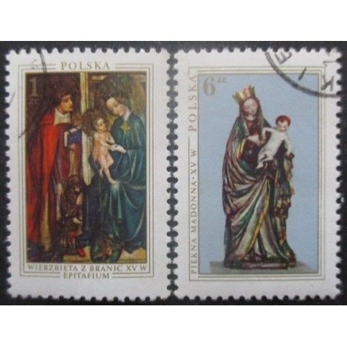 Pologne N°2305 Et 2206 Noel Oblitérés