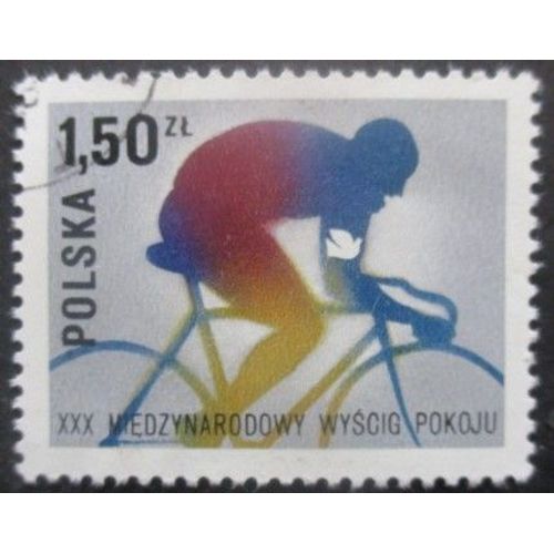 Pologne N°2333 Course Cycliste Oblitéré