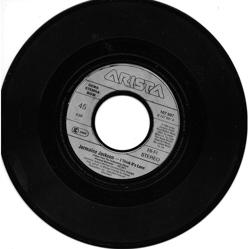 Jermaine Jackson : I Think It S Love / Voices In The Dark [Vinyle 45 Tours 7"] 1986