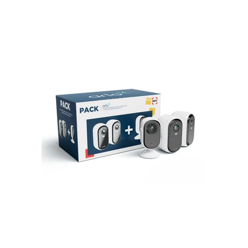 ARLO Modèle du produit : Pack Sécurité Essential : 2 Caméras Extérieures 2K + 1 Caméra Intérieure 2K