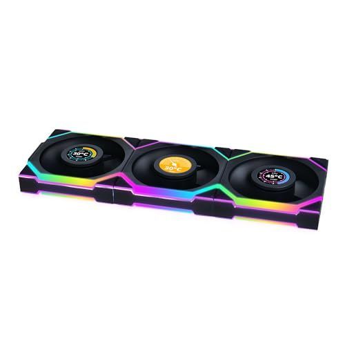 LIAN LI UNI FAN SL LCD ARGB PWM 120mm est un pack triple de ventilateurs de la marque LIAN LI. Ces ventilateurs au design élégant et moderne offrent des performances exceptionnelles pour refroidir efficacement votre système.