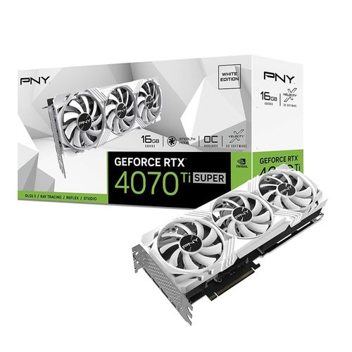 PNY RTX 4070 Ti SUPER 16G VERTO OC Triple Fan White