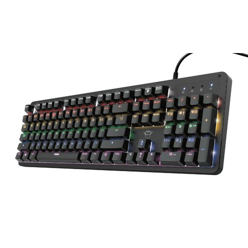TRUST Trust Gaming GXT 1863 Thaz Clavier Mécanique Filaire avec Interrupteurs Outemu Red, AZERTY Français