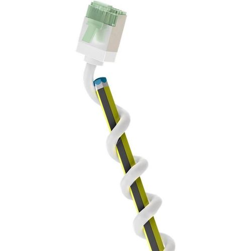 Goobay CAT 8.1 Câble Patch Ultra-Flexible, Slim, U/FTPCu LSZH 15cm Blanc