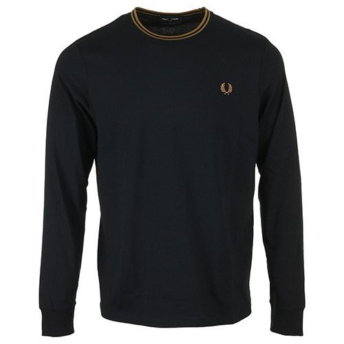 Fred Perry Long Sleeved Twin Tipped Tee Shirt