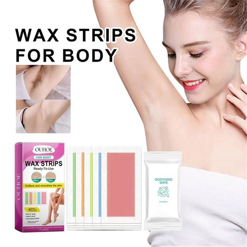 Bandes De Cire Pour Le Corps Pour Le Visage, Les Jambes, Les Aisselles, Le Bikini Brésilien, Les Femmes, Les Bandes De Cire Naturellement Formulées Gao0913