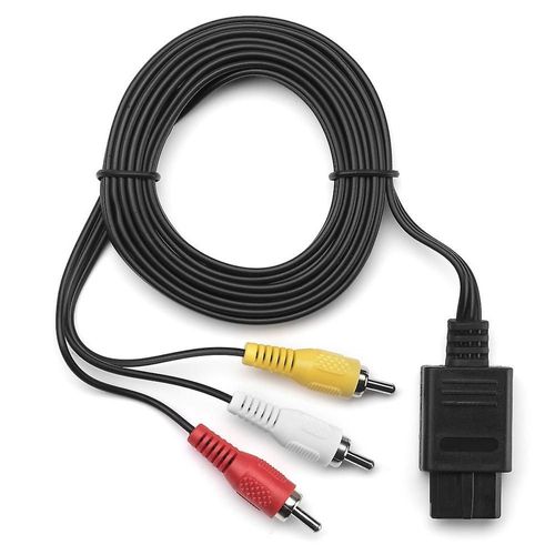 Nouveau Câble Adaptateur Audio Vidéo AV pour SNES Super NES Nintendo N64 Game Cube 241160