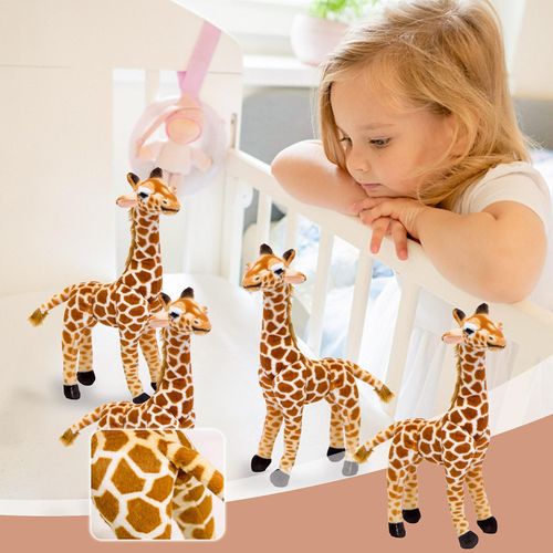 Mardi Gras Cadeaux Simulation Girafe Peluche Jouet Enfants Dormir Poupée Girafe Poupée Doux Court Peluche 242798