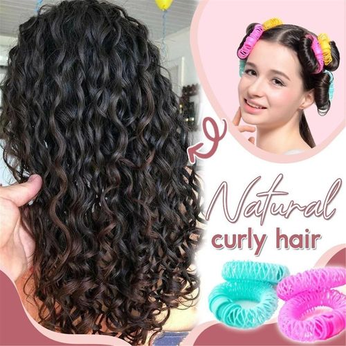 Donut Cheveux Naturels Bigoudis Bâtons Rouleaux Cercle En Plastique Cheveux Bouclés