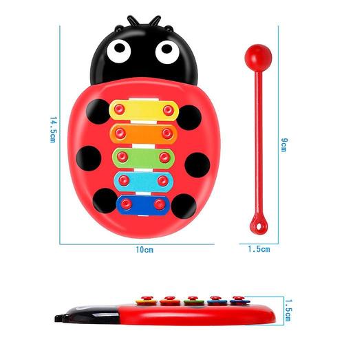 Mardi Gras Cadeaux Coccinelle Colorée Bébé Enfant 8 Notes Xylophone Jouets Musicaux Développement Sagesse 241020