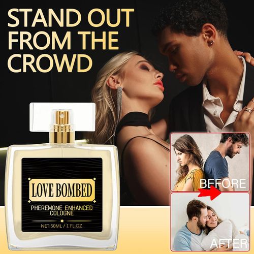 Cologne Pour Hommes Attraction Confidence Huile De Parfum Masculine Infusée Phéromones Longue Durée Spray 50ml Gao3181 