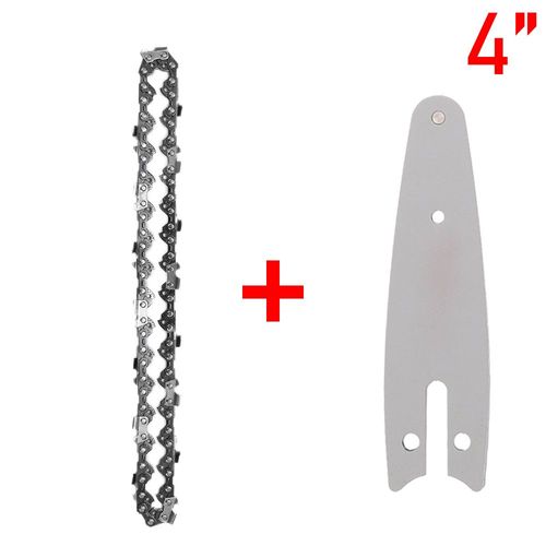 Jomatchs-Jeu De Plaques De Guidage Pour Mini Tronçonneuse,Scie Électrique Sans Fil De Remplacement,Coupe De Branches Jowood,Équipement Pointu,4 Po,6 Po - Type 4 Inch-Set 1