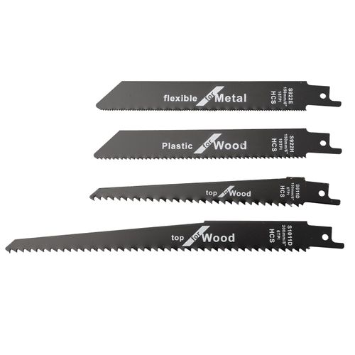 Scie sauteuse sabre sphérique,scie à main,lame de scie multiple pour couper le bois et le métal,outils électriques,accessoires,4 pièces - Type 4PCS