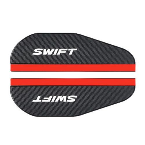 Eyeblogugrain Cover Pour Rétroviseur De Voiture,Fibre De Carbone,Accessoires De Voiture Suzuki Swift,2 Pièces - Type Swift