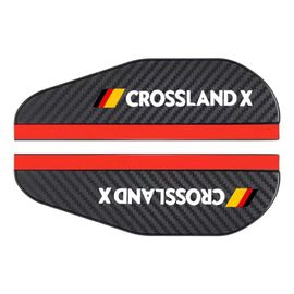 Rétroviseur De Voiture En Fibre De Carbone,Eyebloggrain Cover,Opel Adam Astra Chlorcorsa Crossland X Insignia Mokka Vivaro Opc,2 Pièces - Type Crossland X