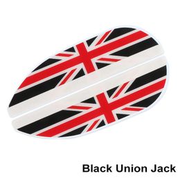 Juste De Protection Contre La Pluie Pour Rétroviseur De Voiture,Pare-Soleil,Pare-Soleil Pour Mini Cooper R53,R55,R56,R60,R61,F54,F55,F56,F60,2 Pièces - Type Black Union Jack