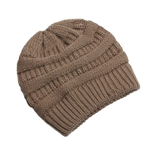 Bonnets Monochromes Pour Femmes,Bonnet En Laine,Chapeaux Chauds,Bonnet Skullies,Mode Automne Et Hiver,25 Documents