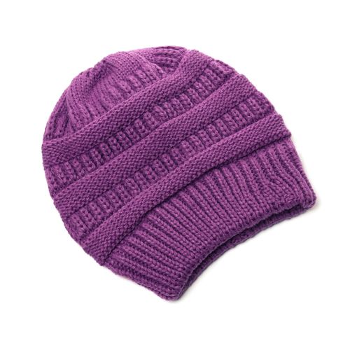 Bonnets Monochromes Pour Femmes,Bonnet En Laine,Chapeaux Chauds,Bonnet Skullies,Mode Automne Et Hiver,25 Documents