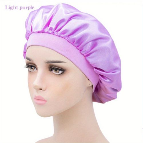 Bonnet Élastique En Satin Lisse Pour Femmes,Chapeau De Sommeil Décontracté,Bord Étroit,Visage,Document Solide,Mode,03